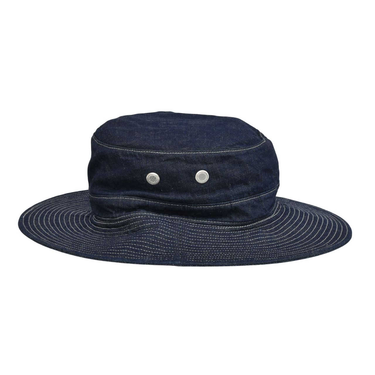 8oz Denim Jungle Hat "BARNES" (ONE WASH)｜ジャングルハット｜Y01007