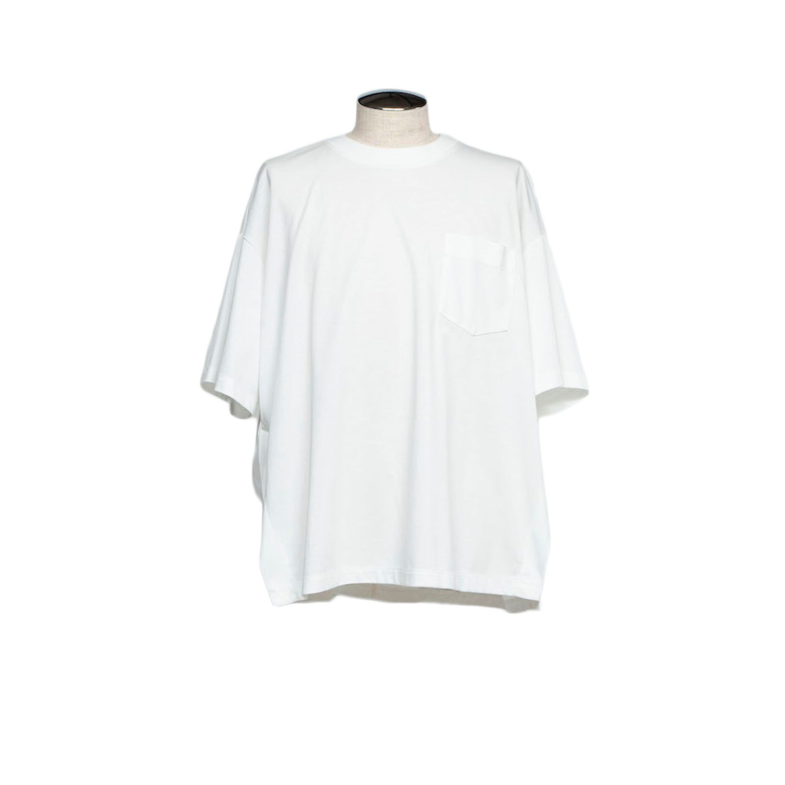 サイドベンツポケットTシャツ (WHITE) / LB25SS-TE09-PLN
