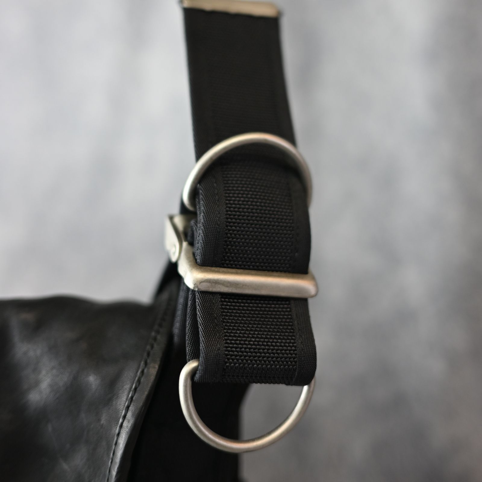 ジャパンダブルショルダー製品染め メッセンジャーバッグ （BLACK / ブラック） 92-27