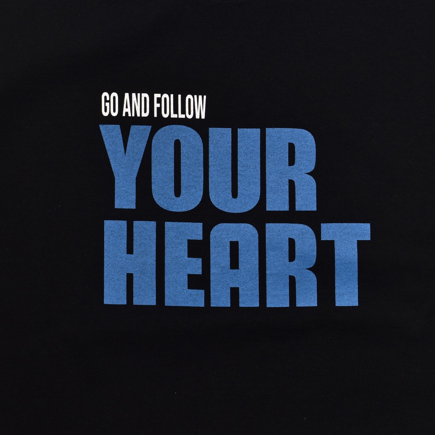 Go And Follow Your Tee （BLK） ｜プリントTシャツ (ブラック)｜2604-4003
