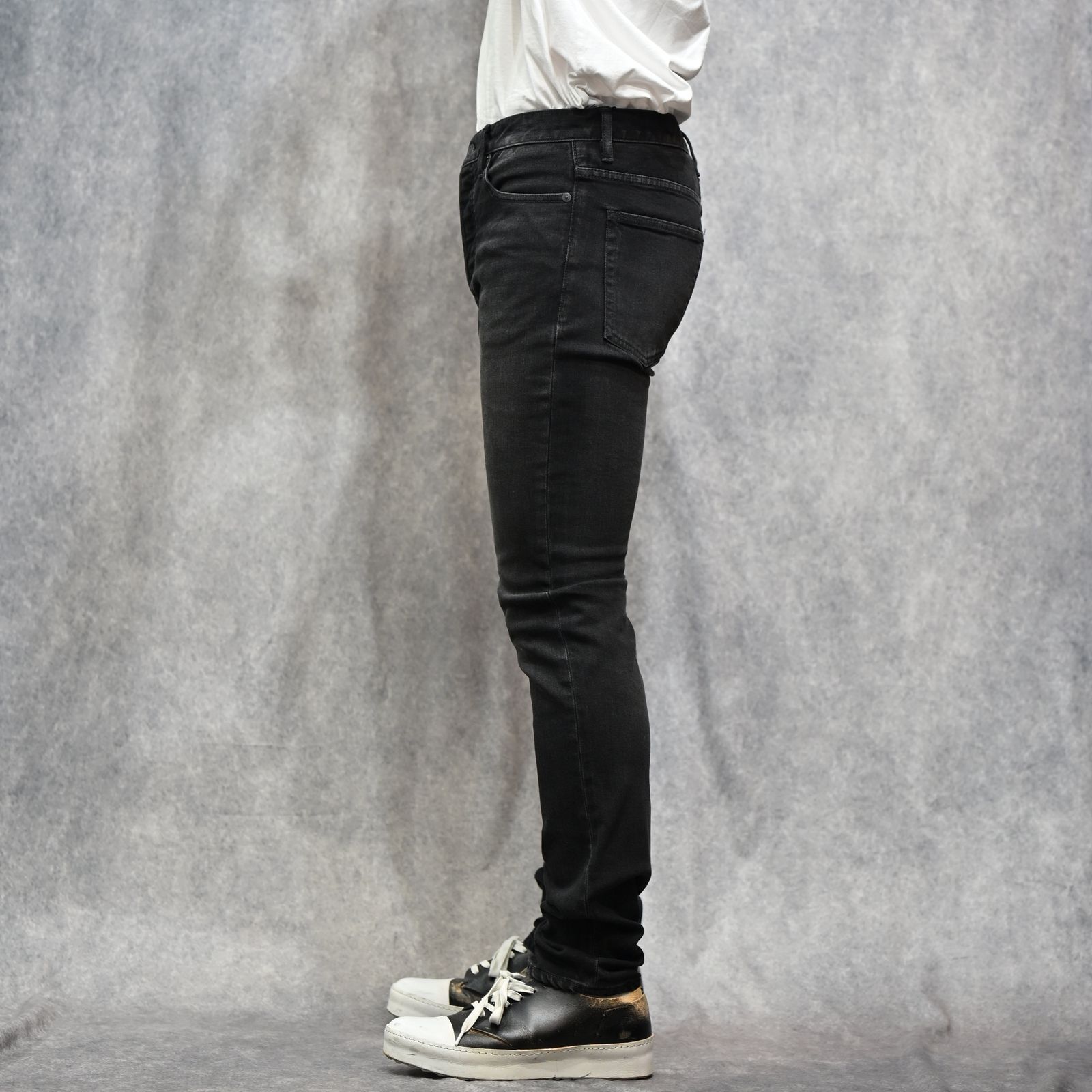 S.Slim STR 5pocket  （BKU） ｜スーパースリム デニムパンツ (ブラック)｜2604-1002