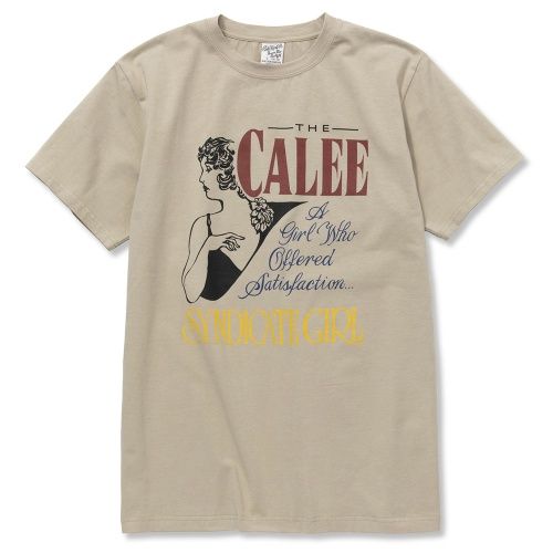 STRETCH SYNDICATE RETRO GIRL T‐SHIRT ＜NATURALLY PAINT DESIGN＞ (BEIGE)