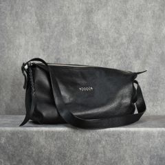 STUDS LEATHER SHOULDER BAG ＜LARGE＞ (BLACK) / スタッズ レザー ショルダーバッグ ＜ラージ＞