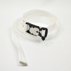マグネットバックルロングベルト / LB22SS-AC01 (WHITE×SILVER)