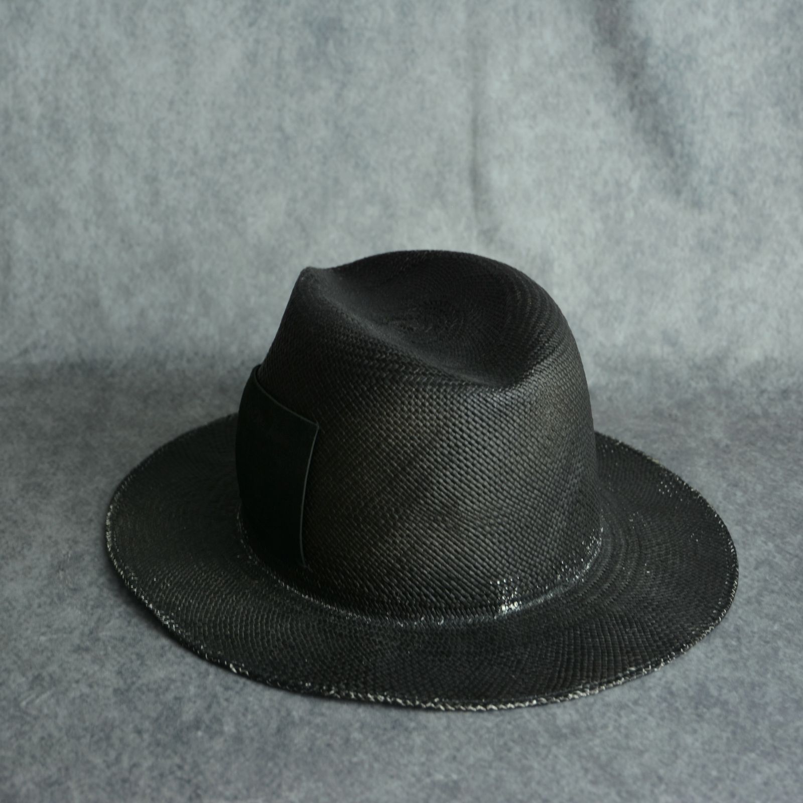 トキヤ草 製品染め + GUIDI ホースクラップ仕上げハット （BLACK）