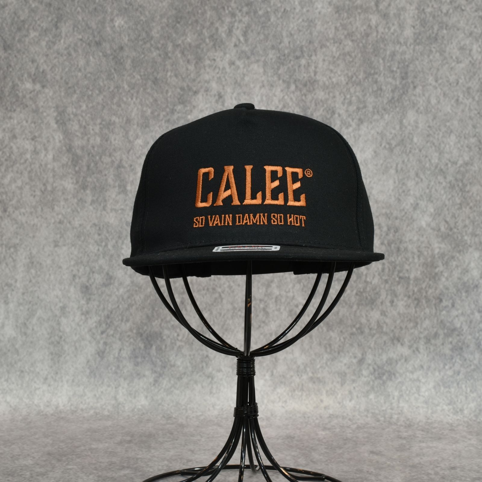 CALEE NATIONAL LOGO SOUVENIR CAP (BLACK/ORANGE)｜ベースボール キャップ｜CL-25EA001EX