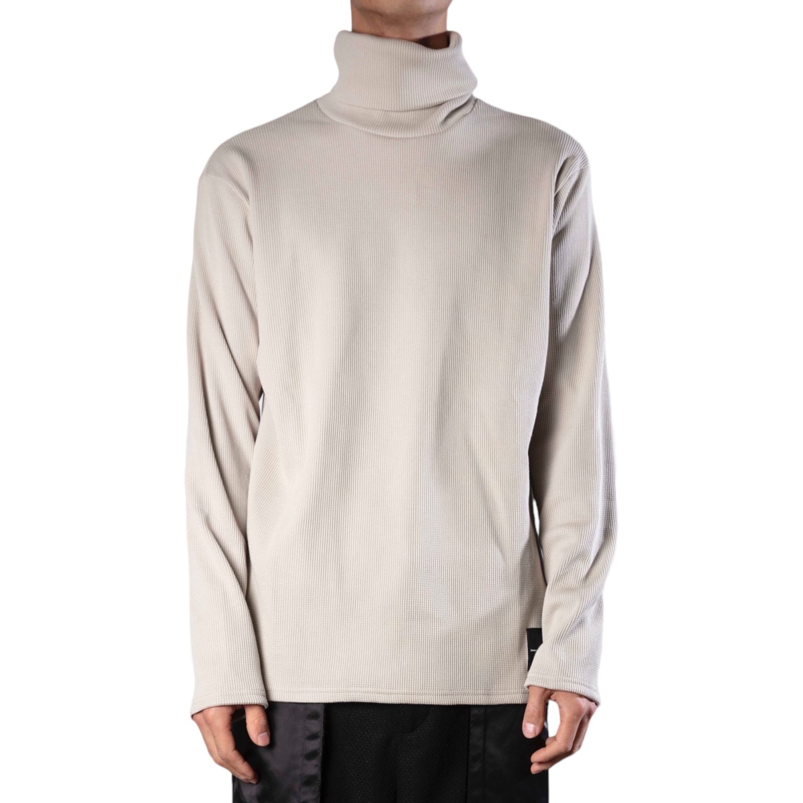 base layer turtle neck #17 (GREIGE) / ワッフル タートルネック