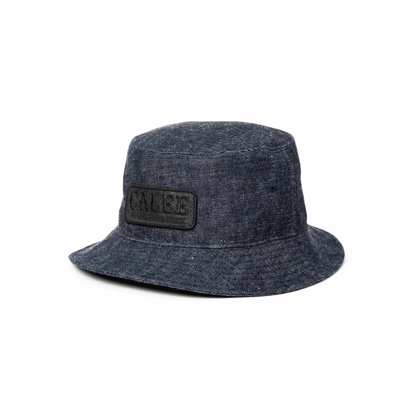 LEATHER WAPPEN DENIM BUCKET HAT (INDIGO BLUE)｜レザーワッペン デニム バケットハット｜CL-26AWCP003