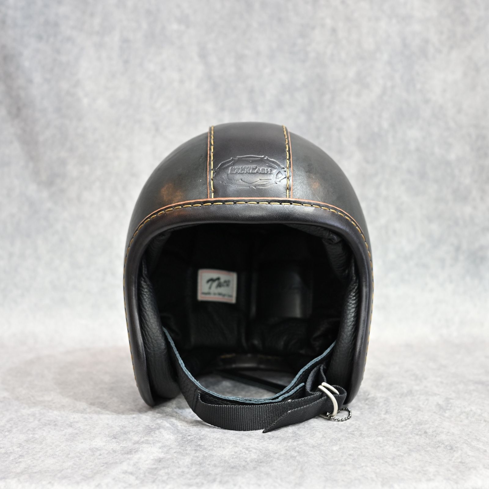 × TT＆Co. ジェットヘルメット （BLACK×BROWN）｜500-TX-BA-TYPE-1