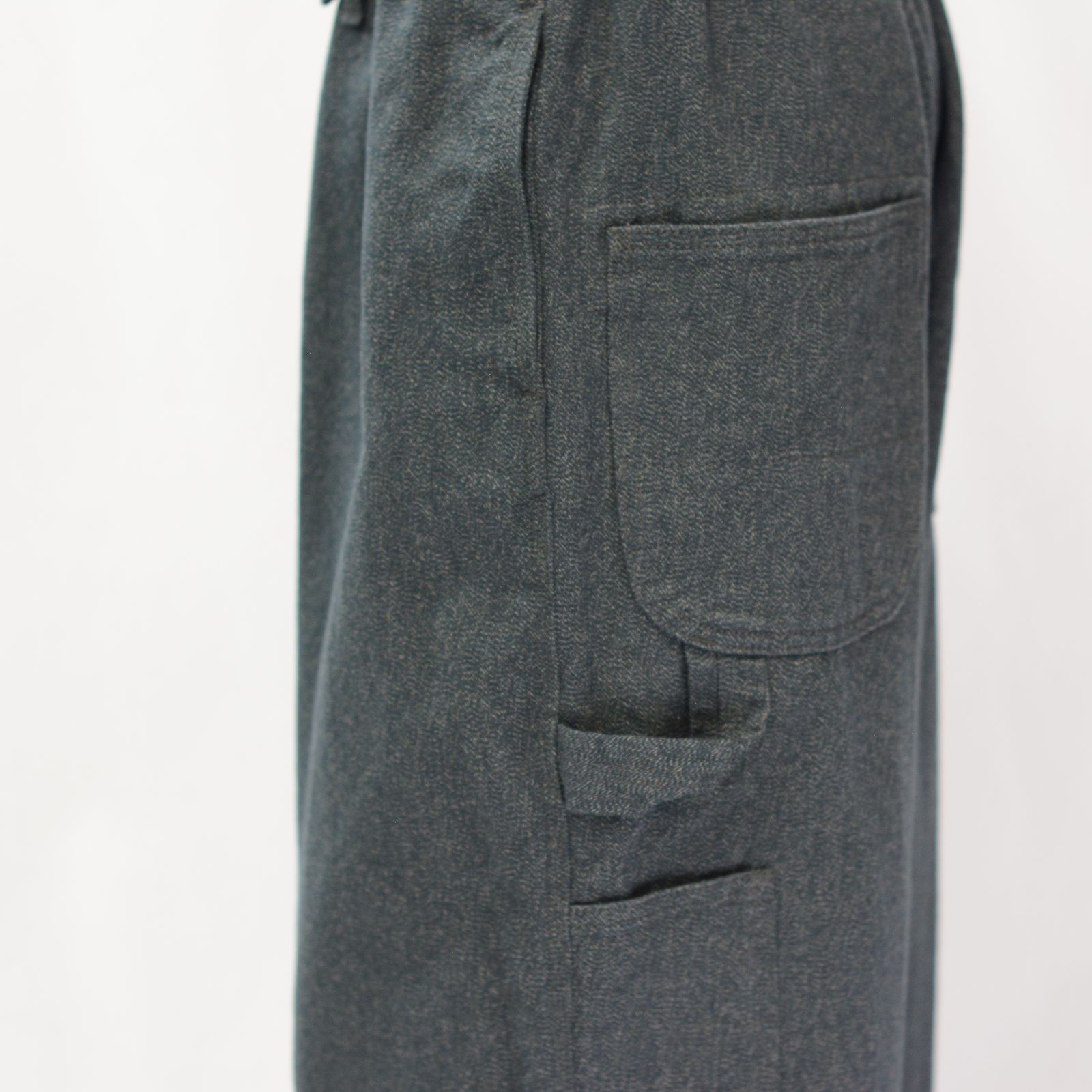 Y-BAKER P (BLUE GREY) ワイド ペインターパンツ