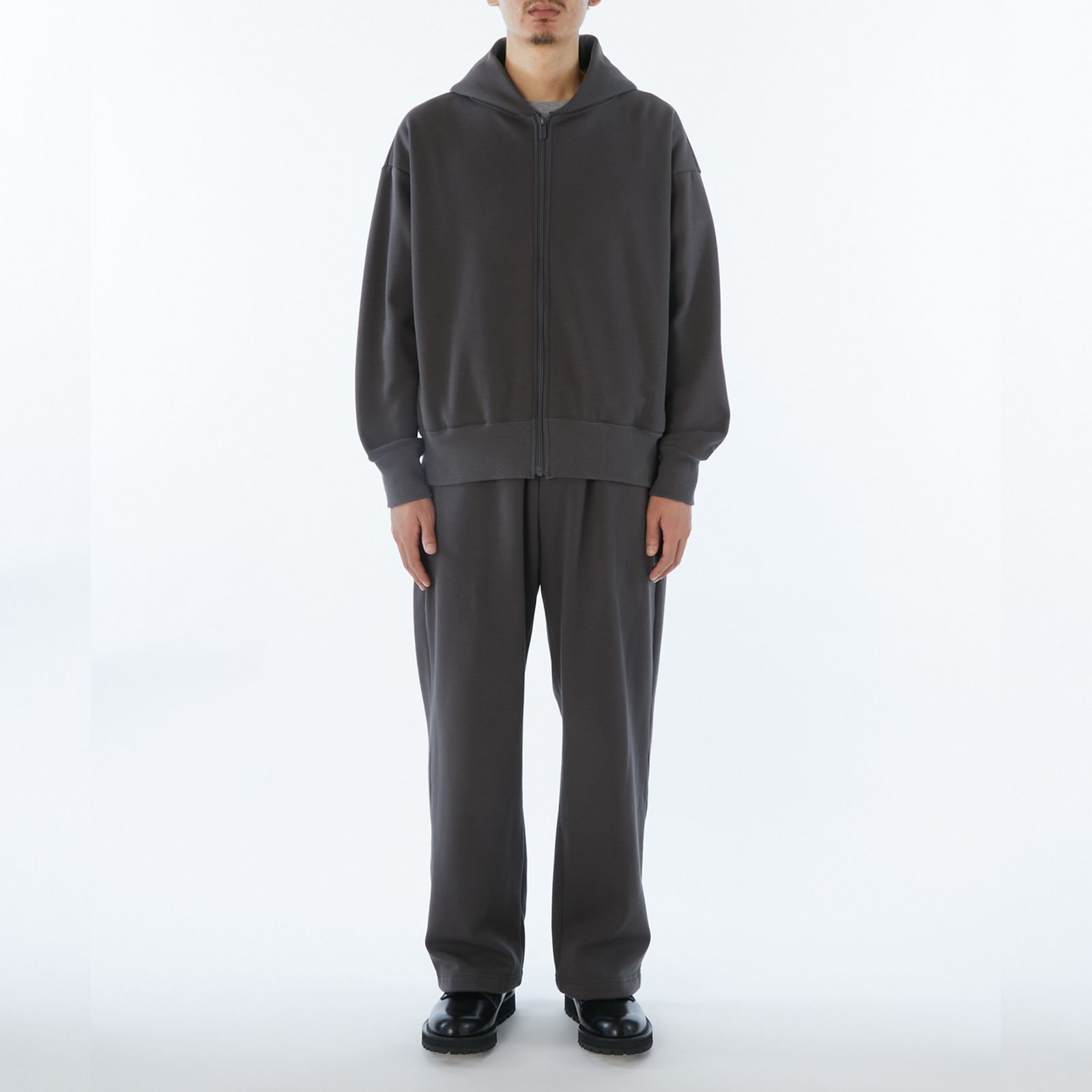 ZIP UP HOODIE （CHARCOAL / チャコール） ジップアップ パーカー｜2262-CS06-025