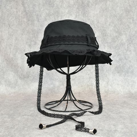 FRILL LACE BUCKET HAT (BK)｜フリルレース バケットハット｜PD26SAC01