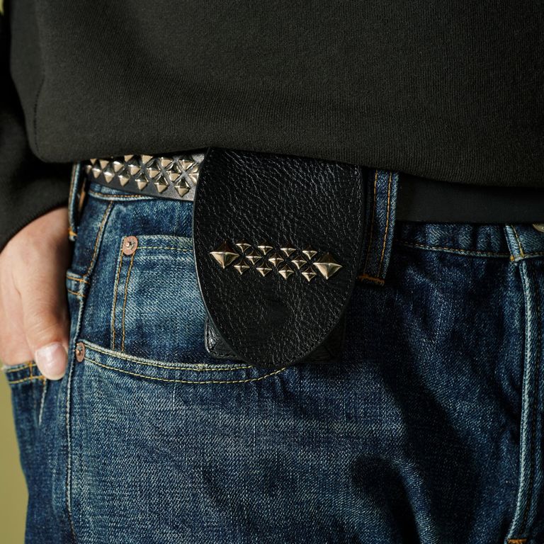 CALEE 未使用 キャリー Plane Leather Coin Purse CL-19SS1013