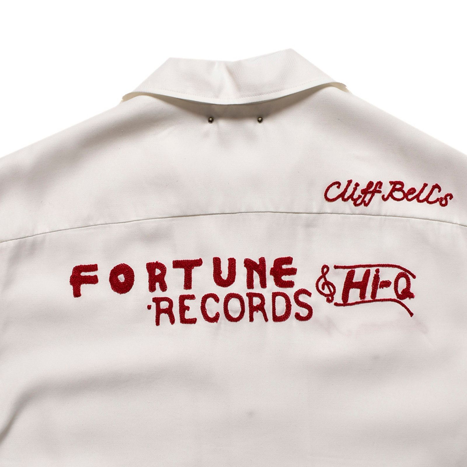 Detroit Embroidery Bowling SH （WHT） / ボーリングシャツ （ホワイト）