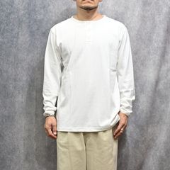 HENLEY NECK L/S TEE （WHITE）｜ ヘンリーネック ロングスリーブ （ホワイト） 602-261-15