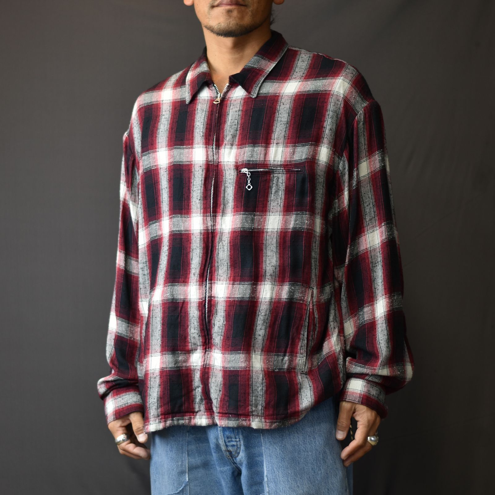 MINEDENIM - RS.Nep Check Loose Harrington JKT （RPT） | chord