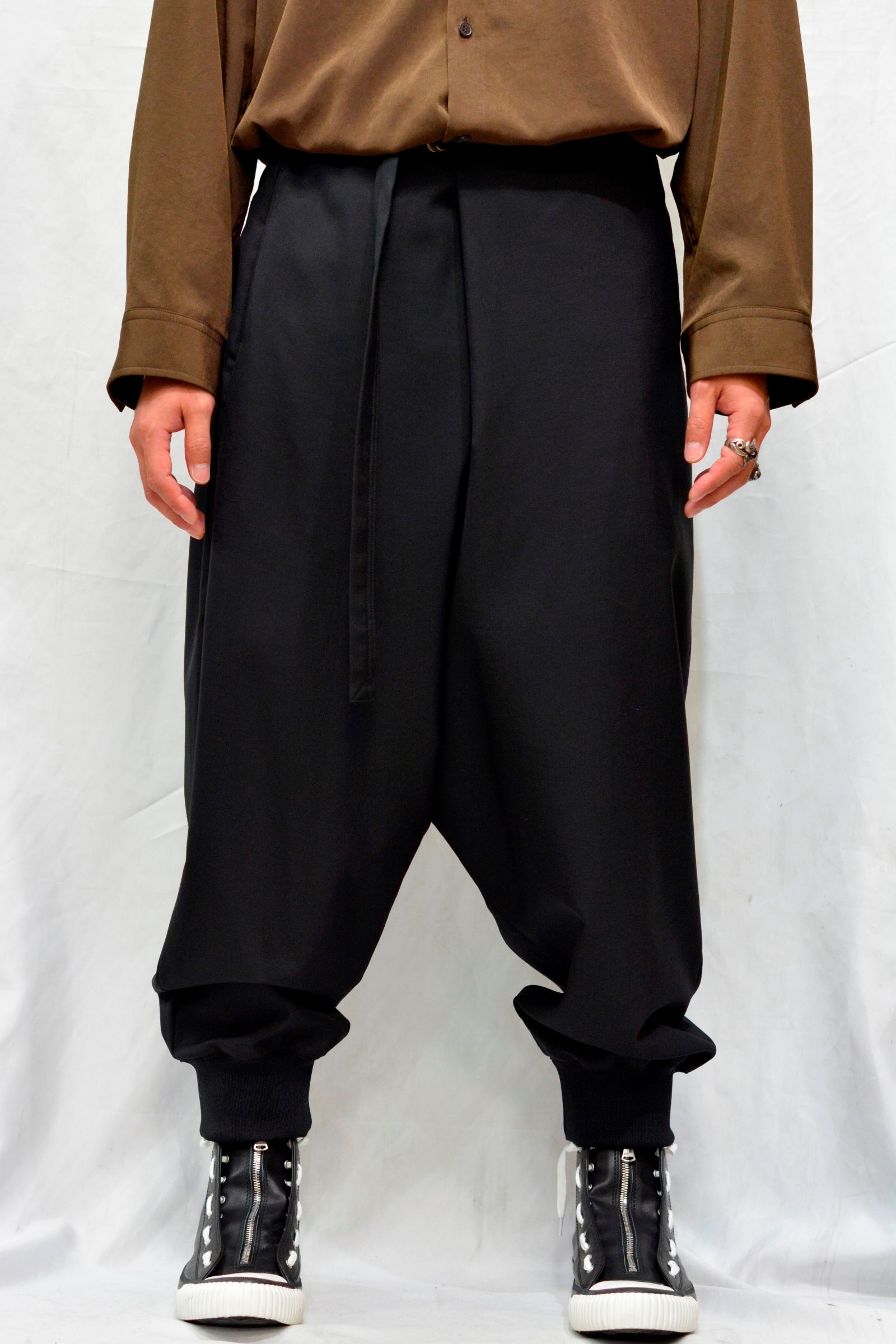 T/W Wrap Saruel Rib Pants