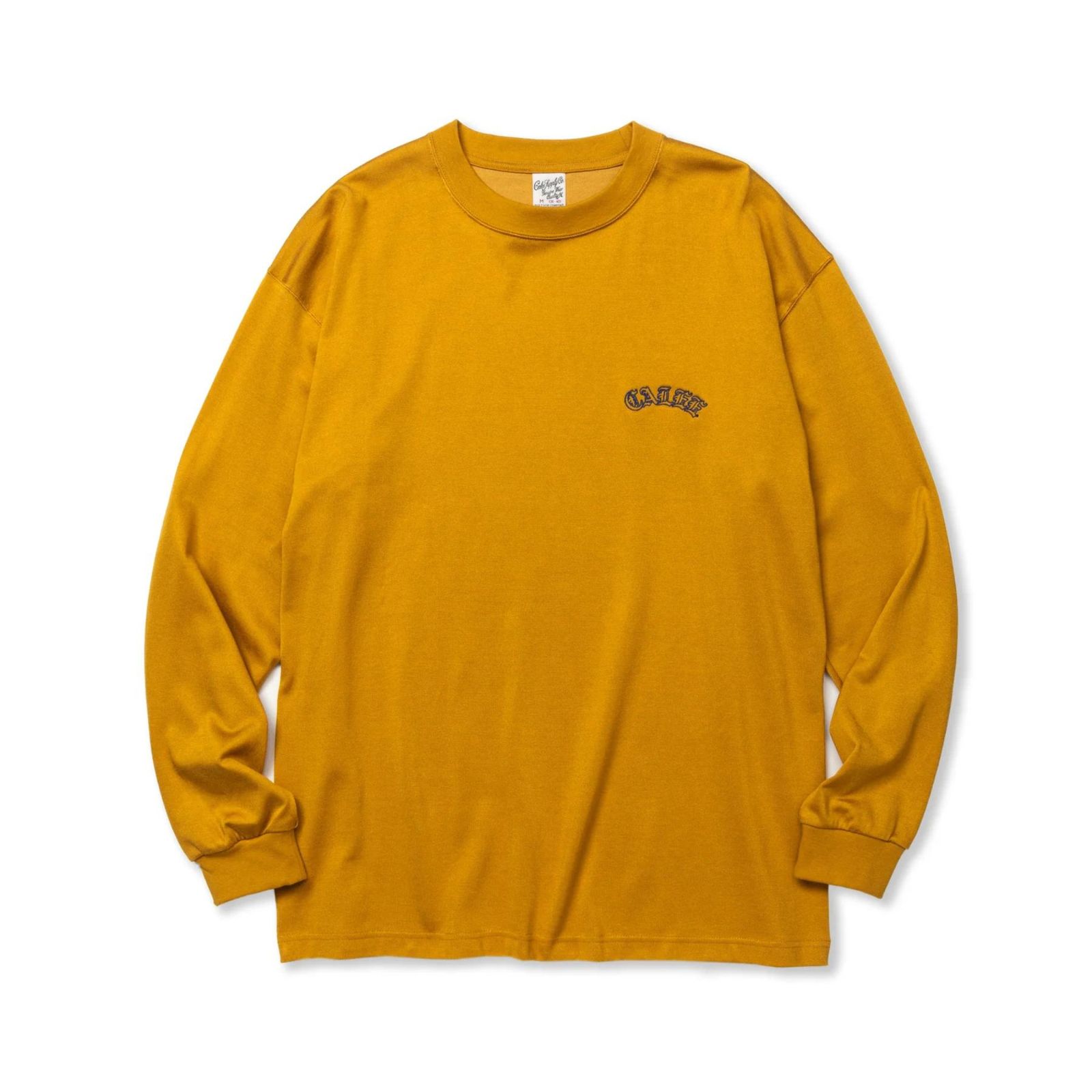 VINTAGE TYPE R/C DROP SHOULDER L/S TEE (MUSTARD) / ヴィンテージタイプ ドロップショルダー ロンT