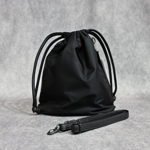 DRAWSTRING BAG （BLACK / ブラック）｜巾着バッグ｜2261-AC08