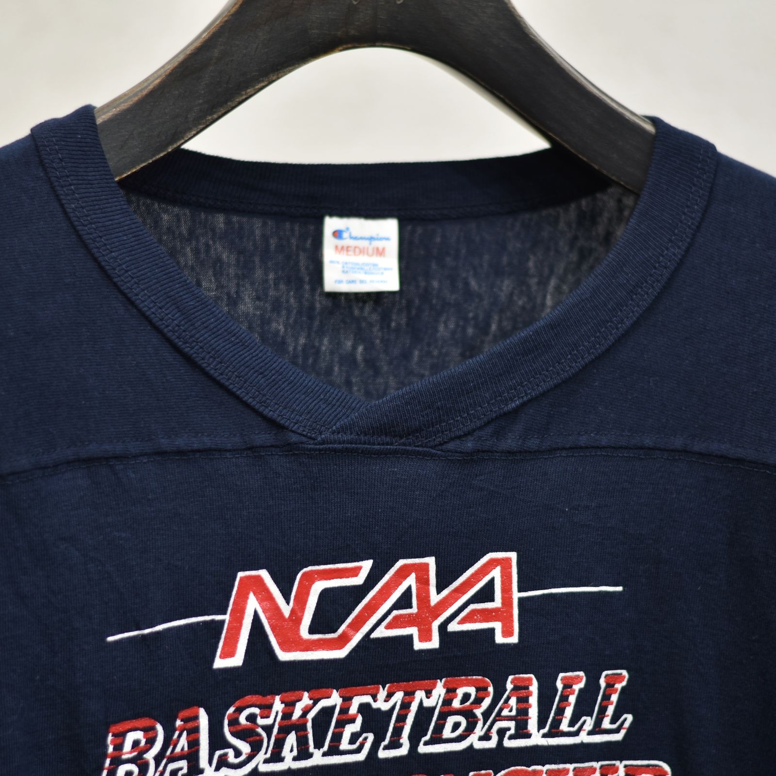 古着 80's / Champion チャンピオン NCAA BASKETBALL バスケットボール Tシャツ / Mサイズ