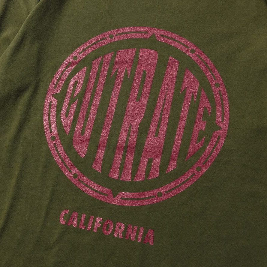 CUTRATE BEACH CITY CA DROPSHOULDER S/S -T-SHIRT (CITY GREEN)