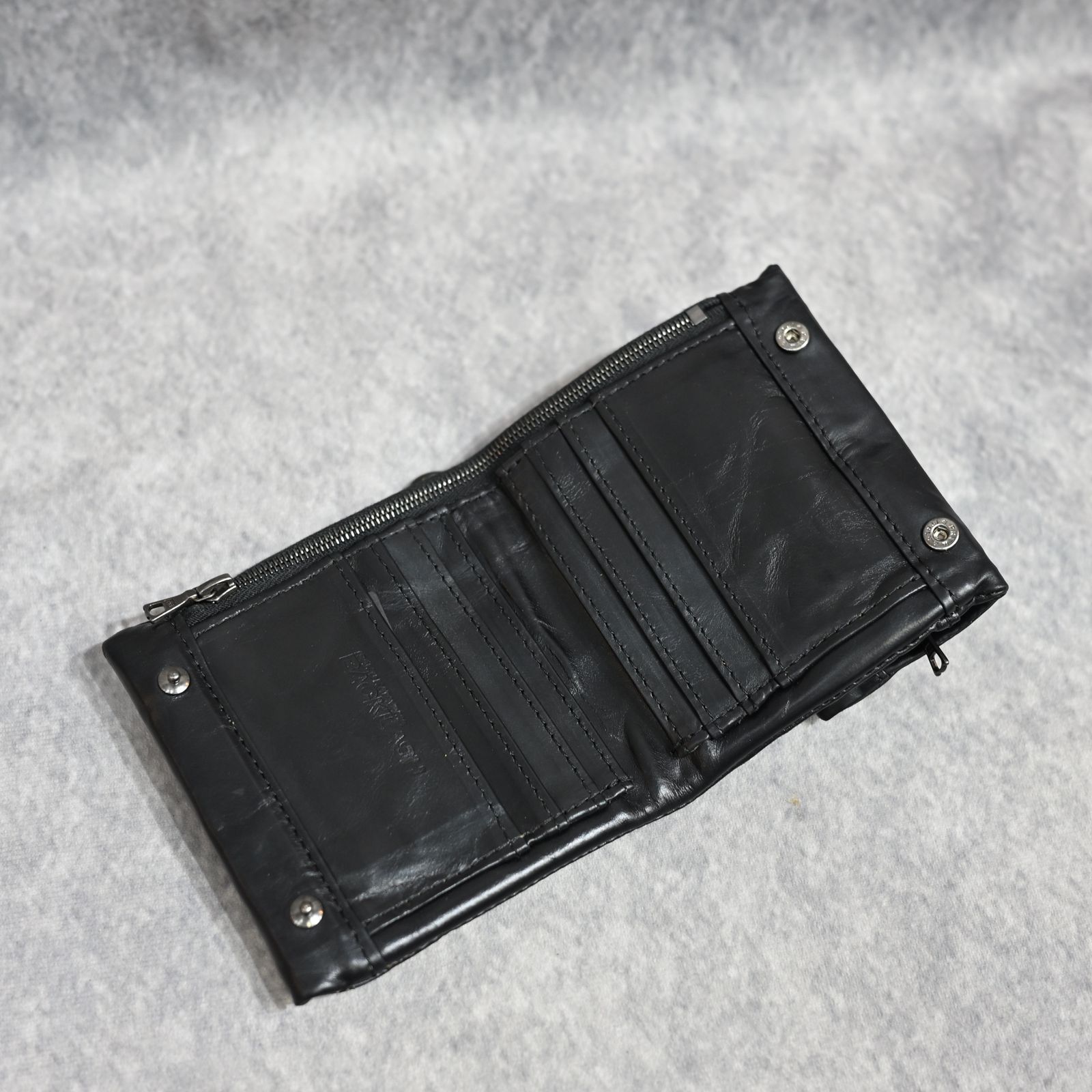ホーウィンレザー 二つ折り スナップウォレット （BLACK / ブラック）｜894-05
