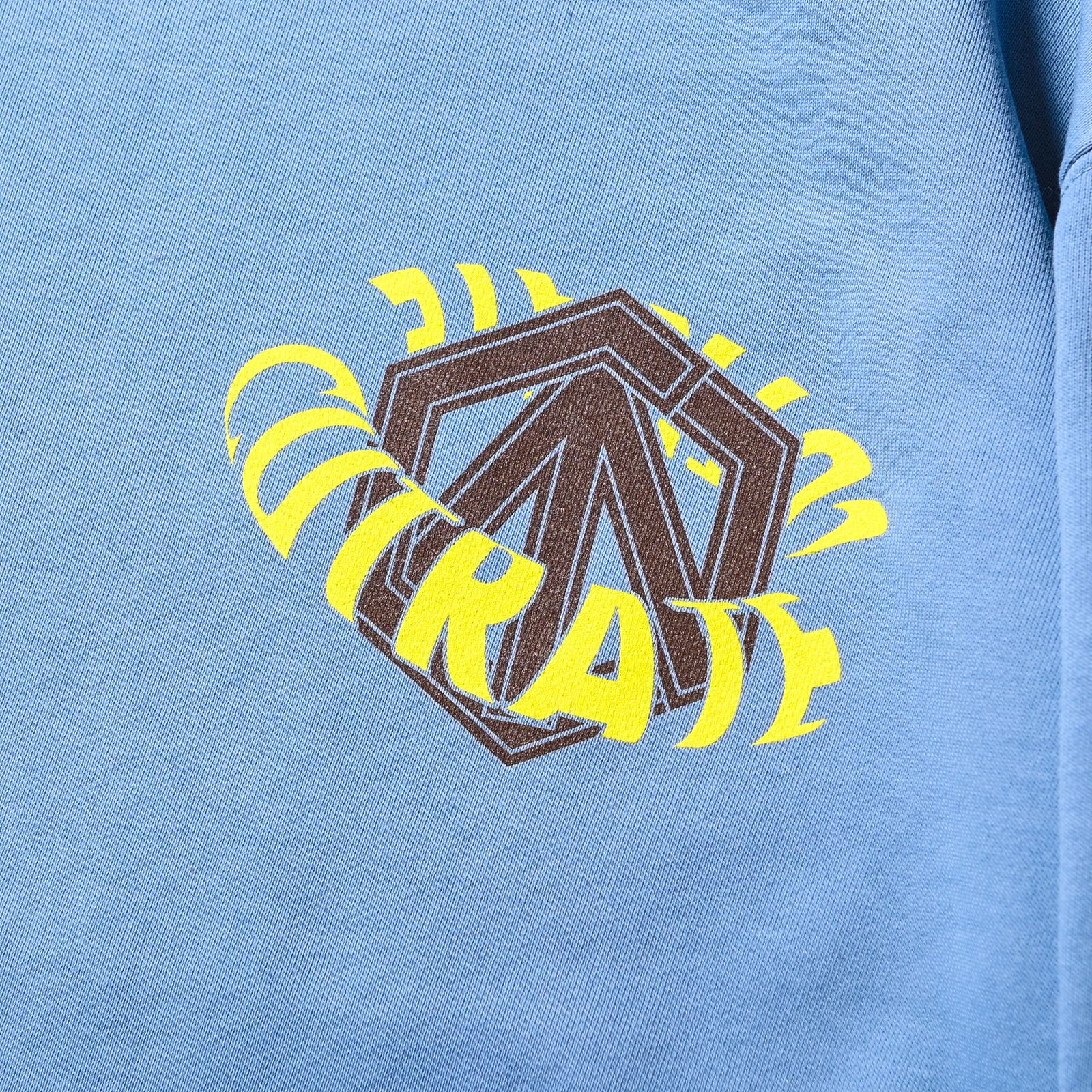 CUTRATE NS LOGO L/S SWEAT SHIRT  (ACID BLUE)
