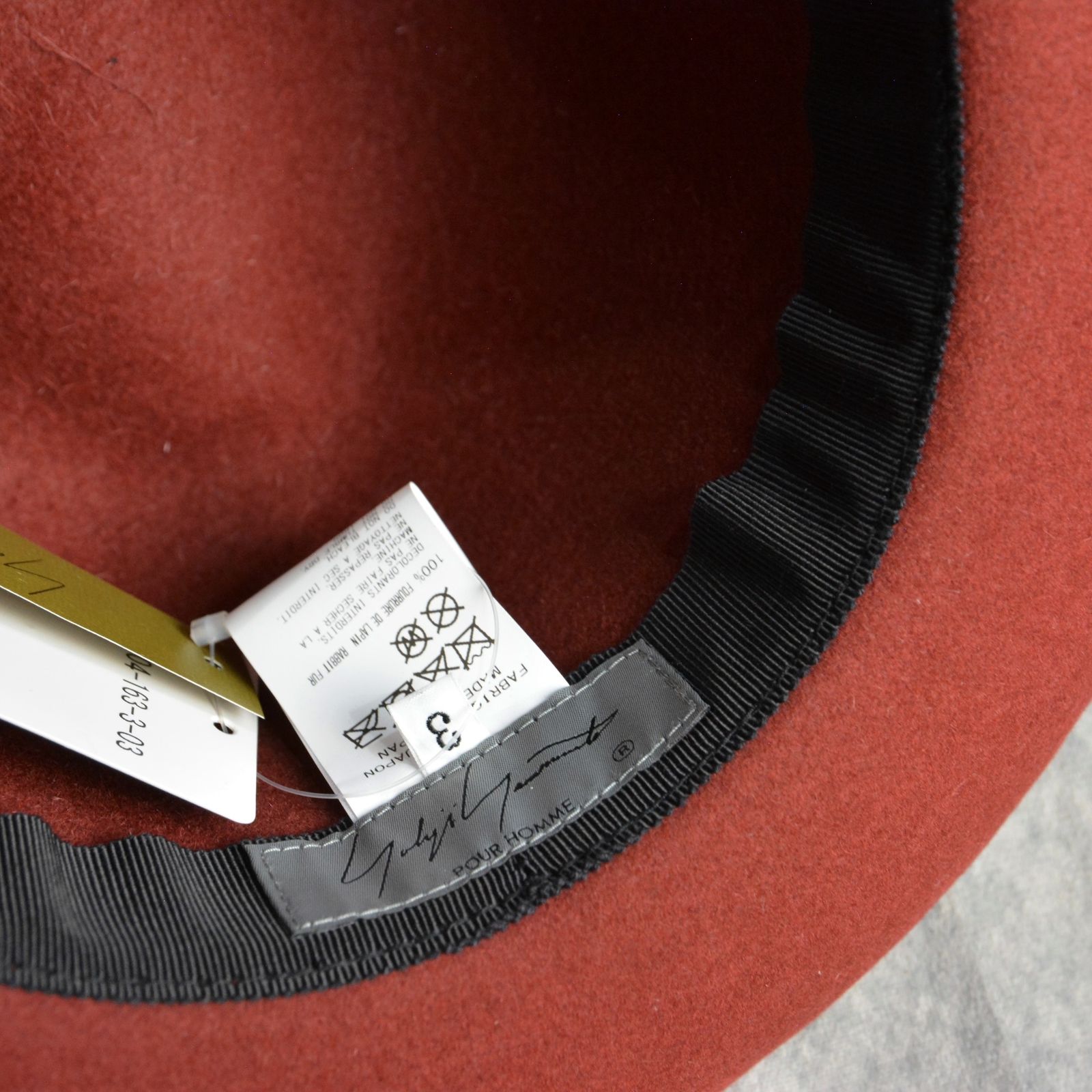 RABBIT HAT （BORDEAUX） / ラビット ハット / HO-H04-163
