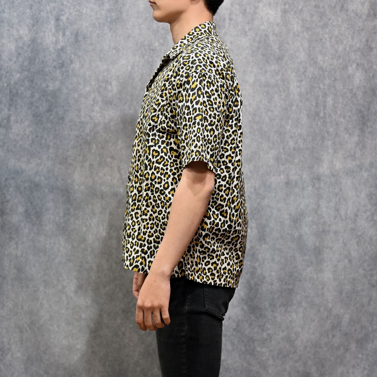Leopard Print Flannel S.S Open Collar SH （BRT） ｜レオパード オープンカラーシャツ (レオパード)｜2604-5003
