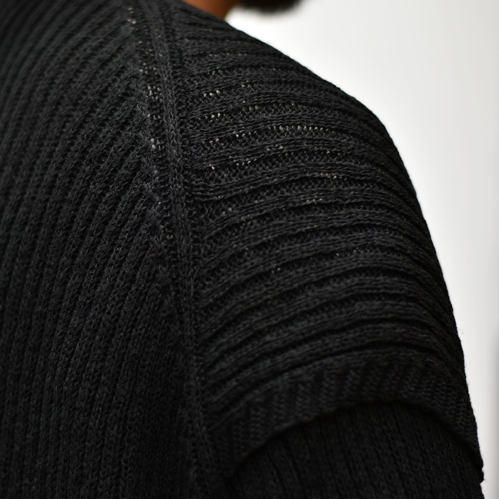 アンサンブルサマーセーター / LB22SS-KN01-AL (BLACK×STRIPE)