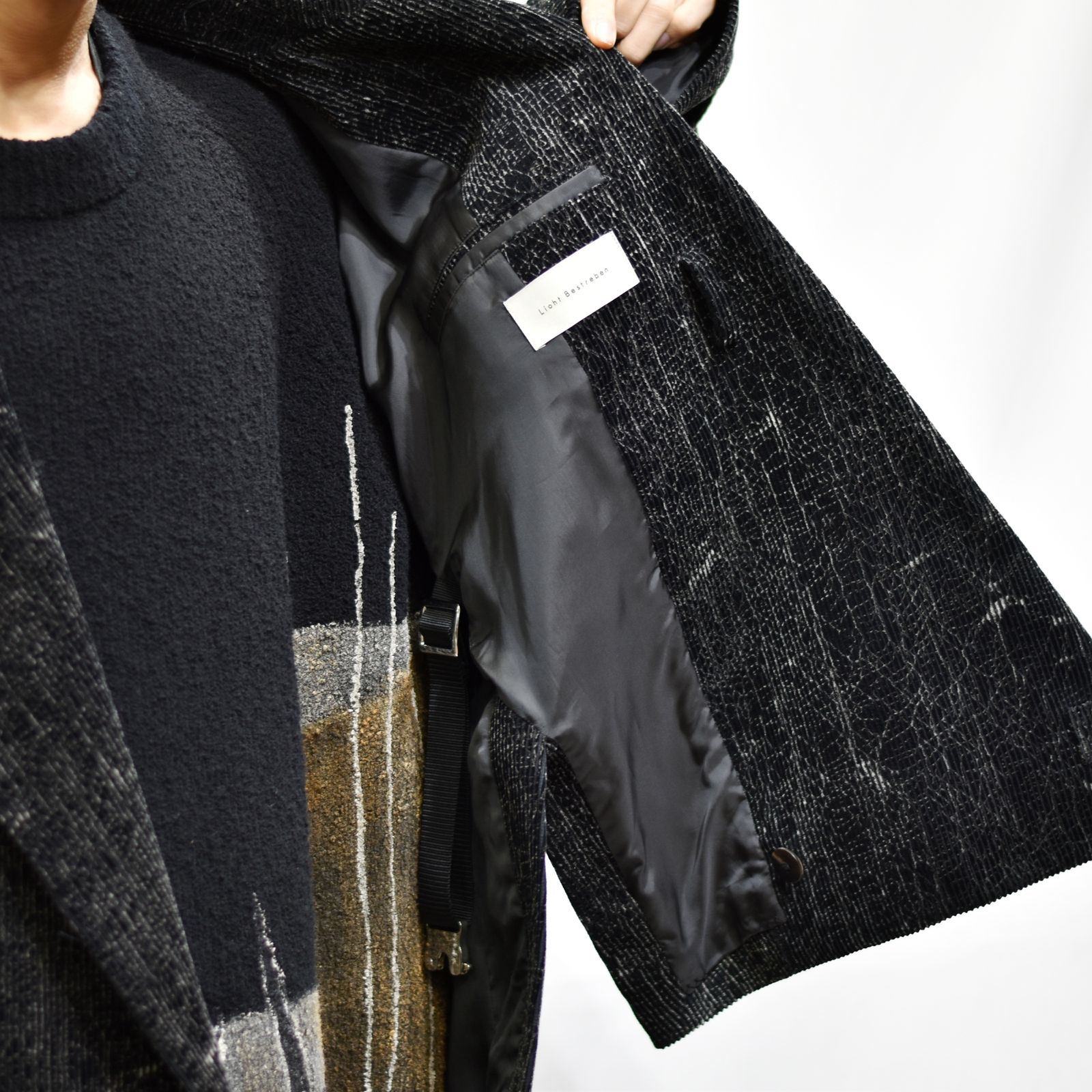 オーバーサイズジャケット / LB22AW-JK01-CRK (BLACK and CRACK)