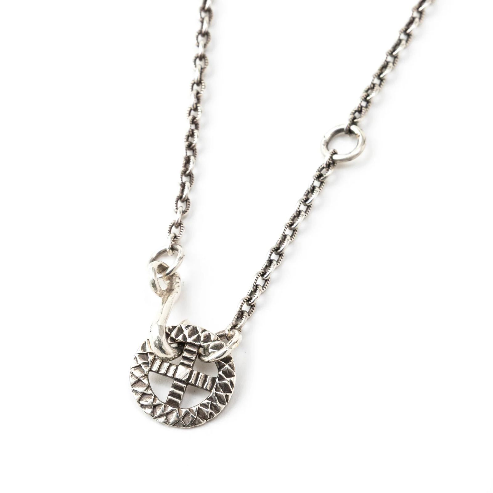 × D.O.D SILVER SNAKE WHEEL NECKLACE ＜EXCLUSIVE＞ (SILVER)｜× ディーオーディー スネーク ホイール型 ネックレス｜CL-25AW004JW EX