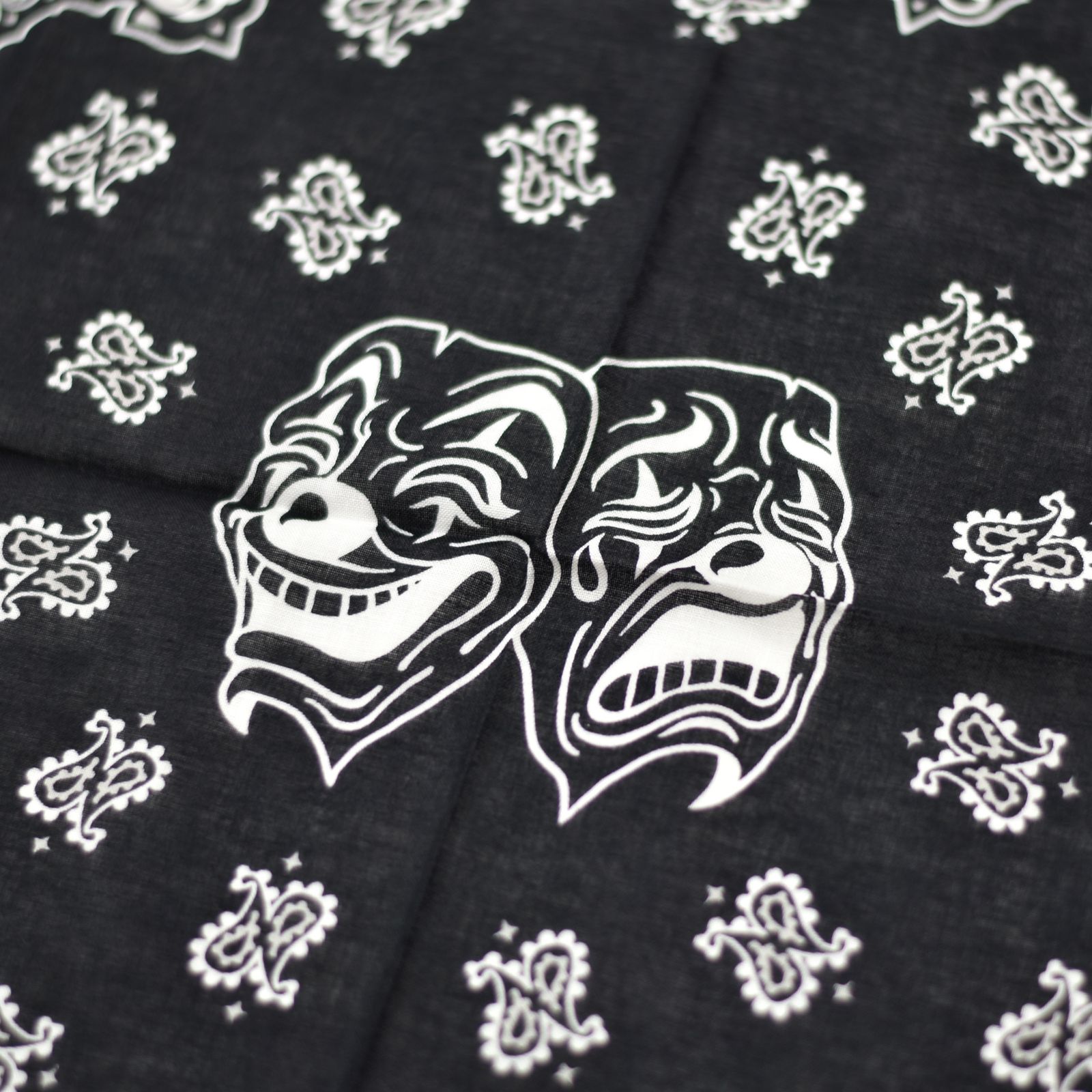 COTTON BANDANA '2FACE (BK)