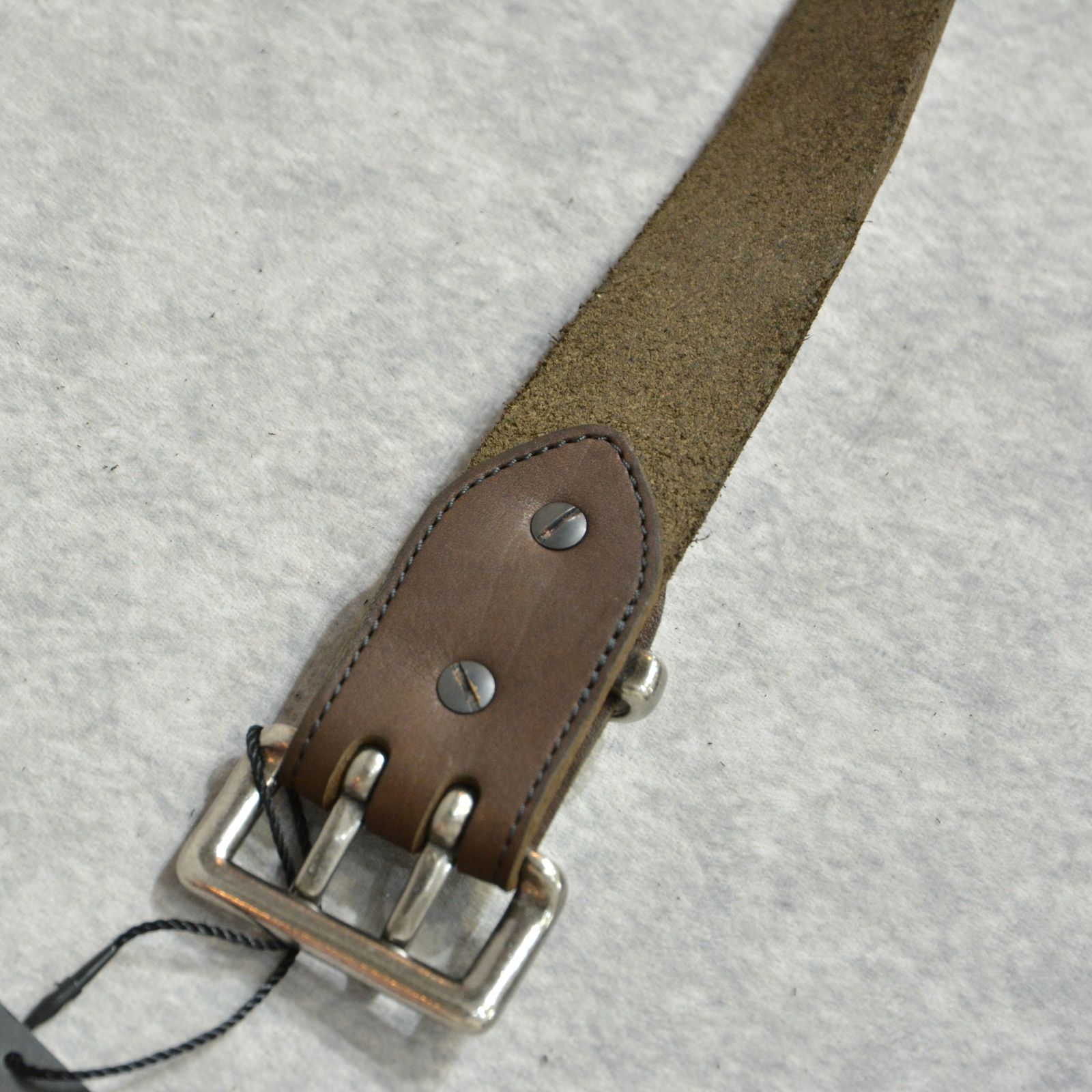 ジャパンショルダー 製品染め2ピンベルト （KHAKI / カーキ） 318-42