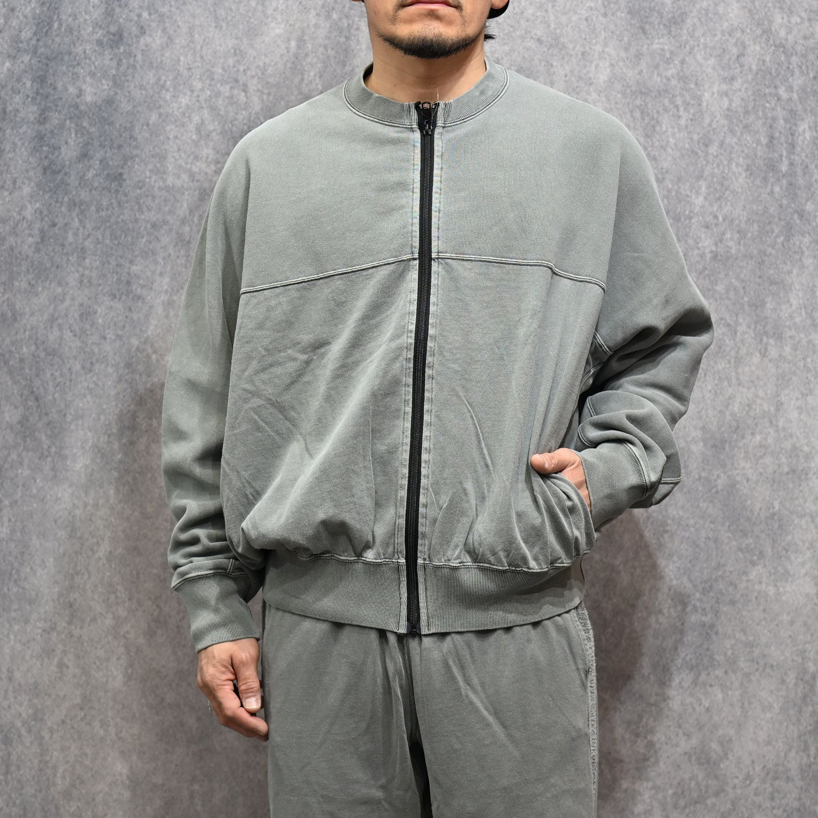 N.HOOLYWOOD × Champion｜REVERSIBLE CARDIGAN （GRAY / グレー）｜リバーシブルカーディガン｜C8-D020