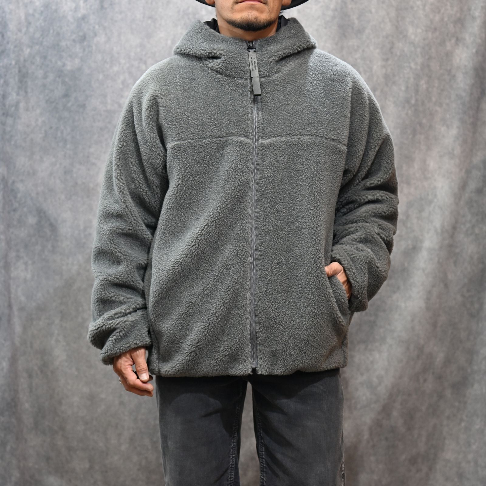 HOODED BLOUSON （GRAY）｜フーディーブルゾン ジップパーカー｜2252-BL05-002