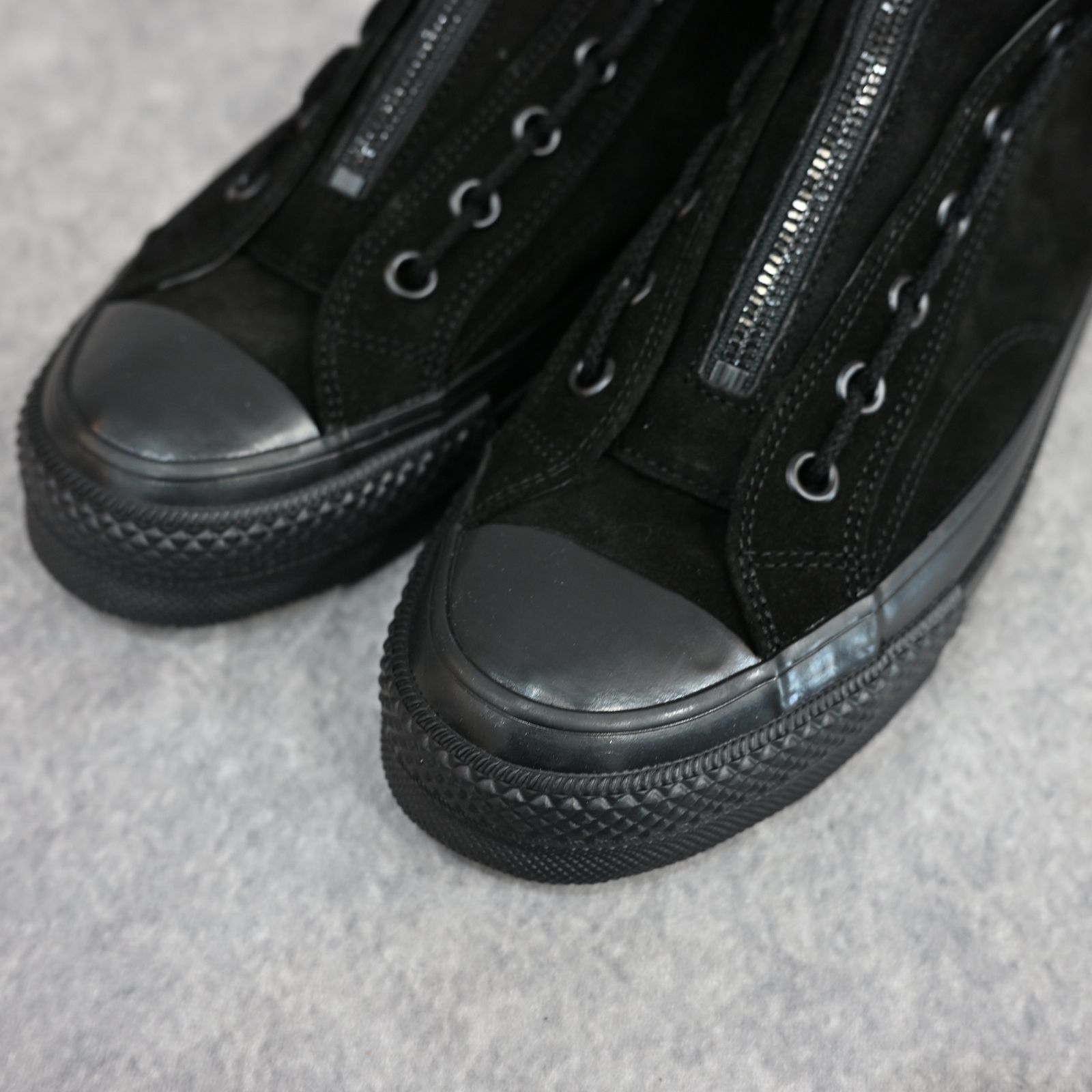 MINEDENIM × nonnative DWELLER TRAINER 2 HI COW LEATHER WITH GORE-TEX by SPINGLE （BLK×BLK）｜ノンネイティブ スニーカー｜NN-F4753