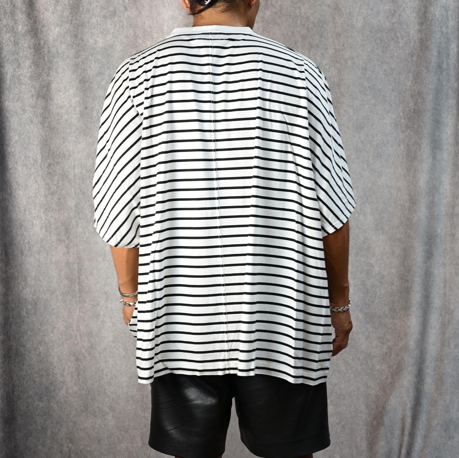 Square Big Border T-SH （WPT） ビッグボーダーTシャツ (ホワイト)
