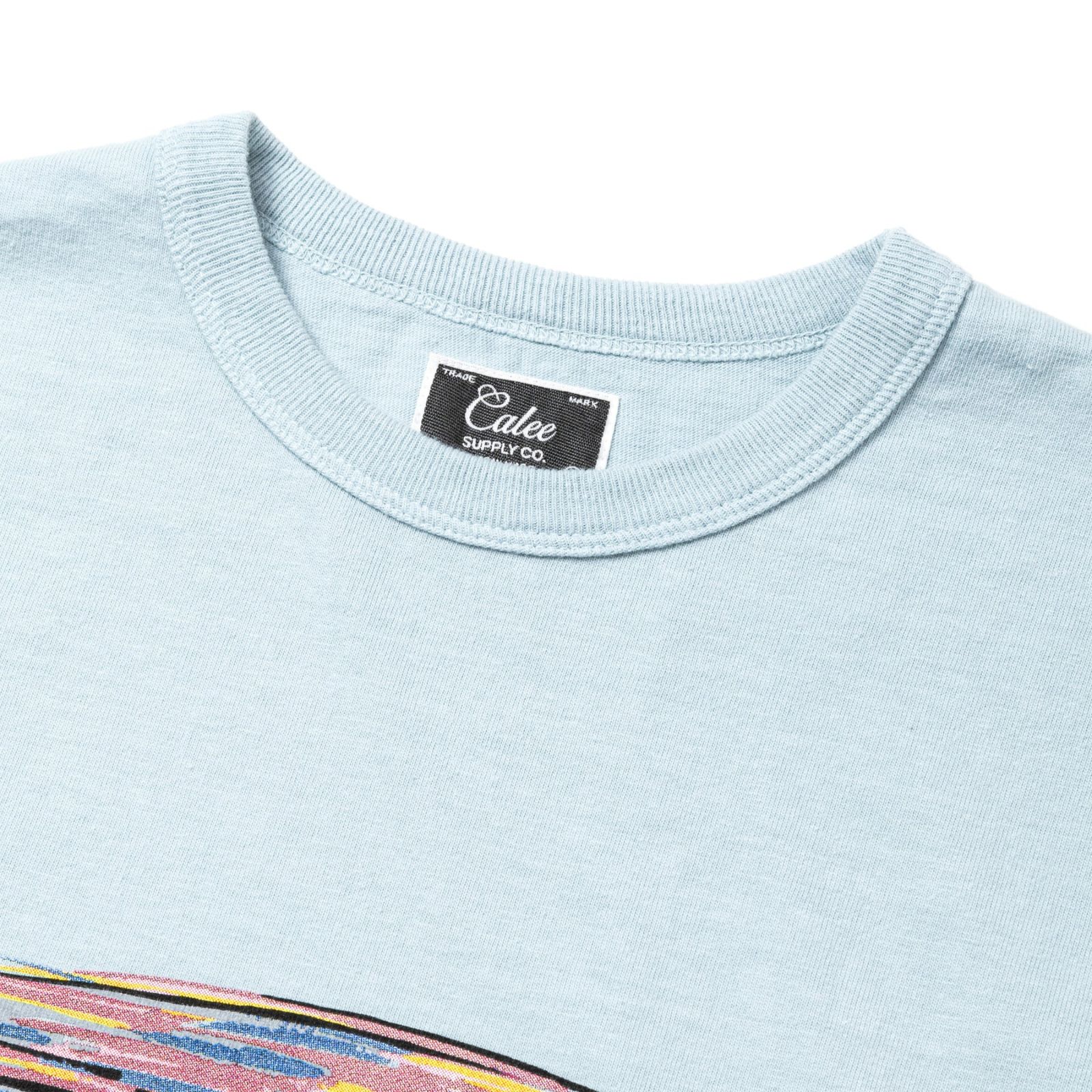 BINDER NECK EAGLE LOGO VINTAGE TEE ＜NATURALLY PAINT DESIGN＞ (Lt.BLUE) / プリントTシャツ