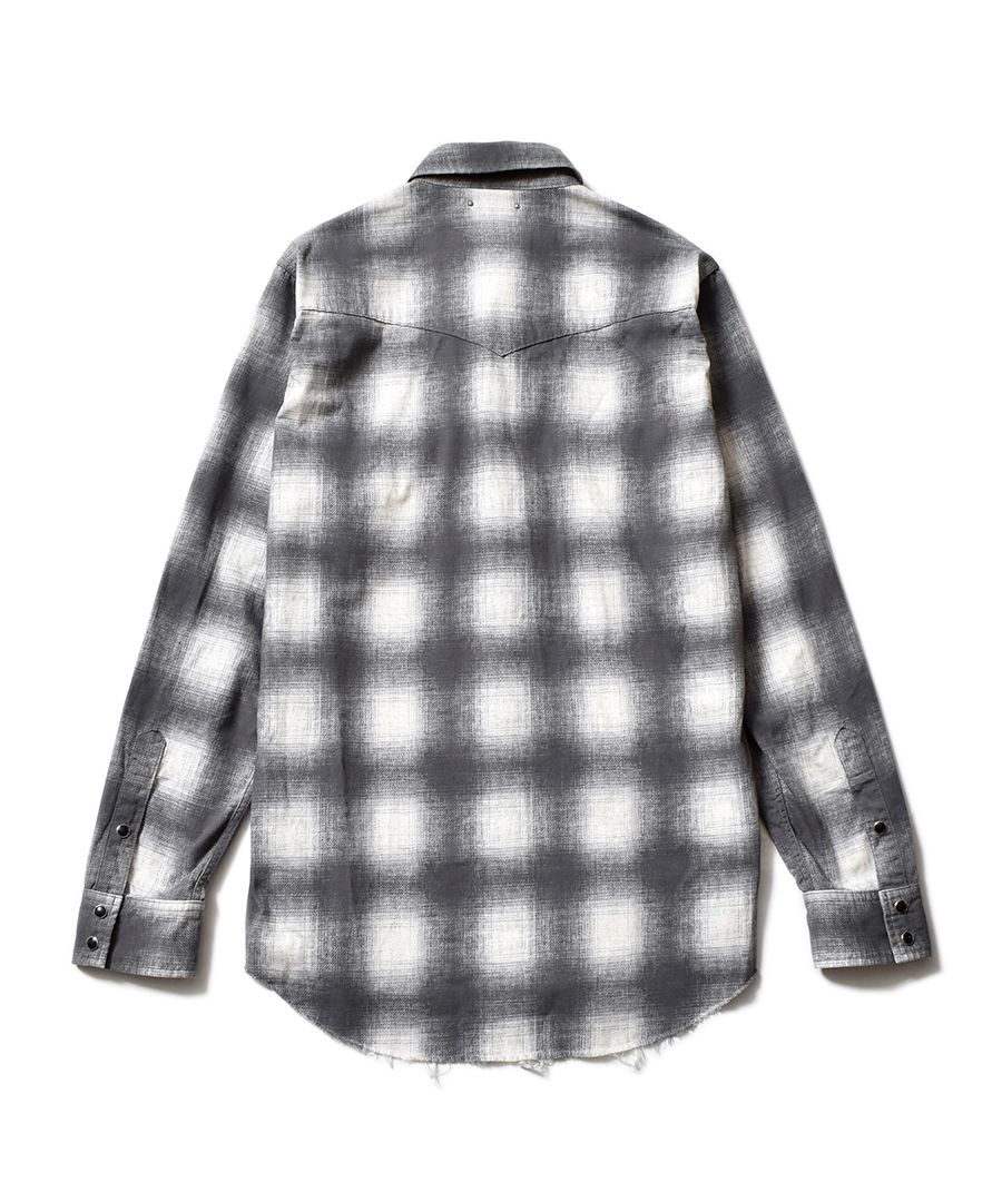 MINEDENIM マインデニム Ombre Check Western SH uC6pzJfpm2vk.jpg?width=768
