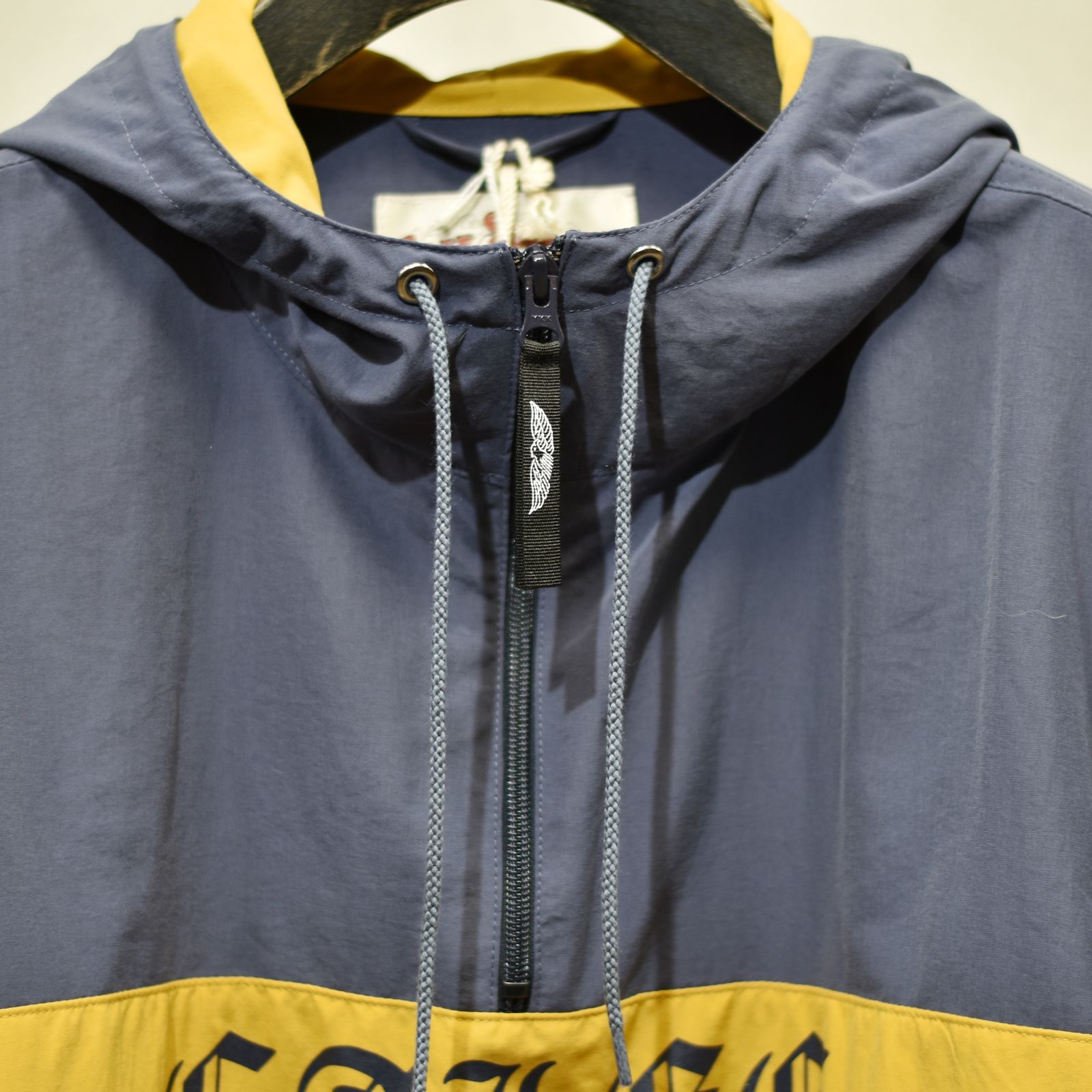 PEACH SKIN NYLON CALEE LOGO ANORAK PARKA (DARK PURPLE)