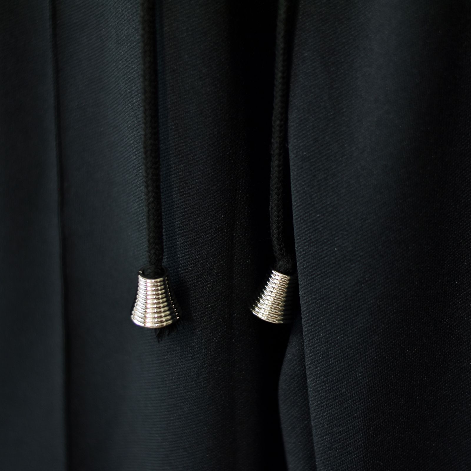 FRILL SIDE LINE JERSEY TROUSERS (BLACK) / フリル サイドライン ジャージパンツ