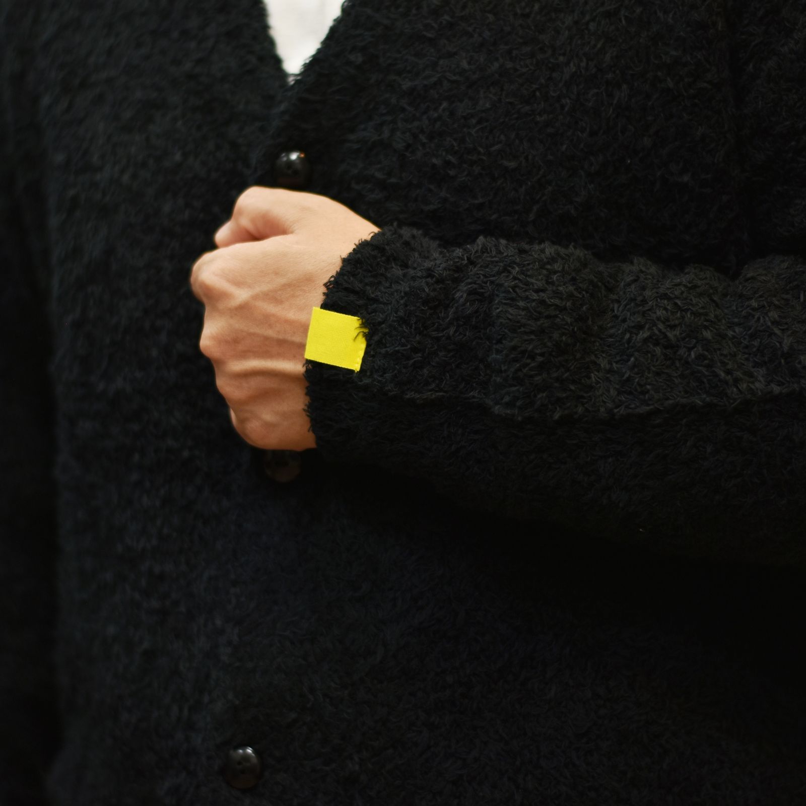 × EYYA KNIT C/F CARDIGAN (BLACK)｜× エイヤ コットンフリース カーディガン｜CL-25AW001EYYA