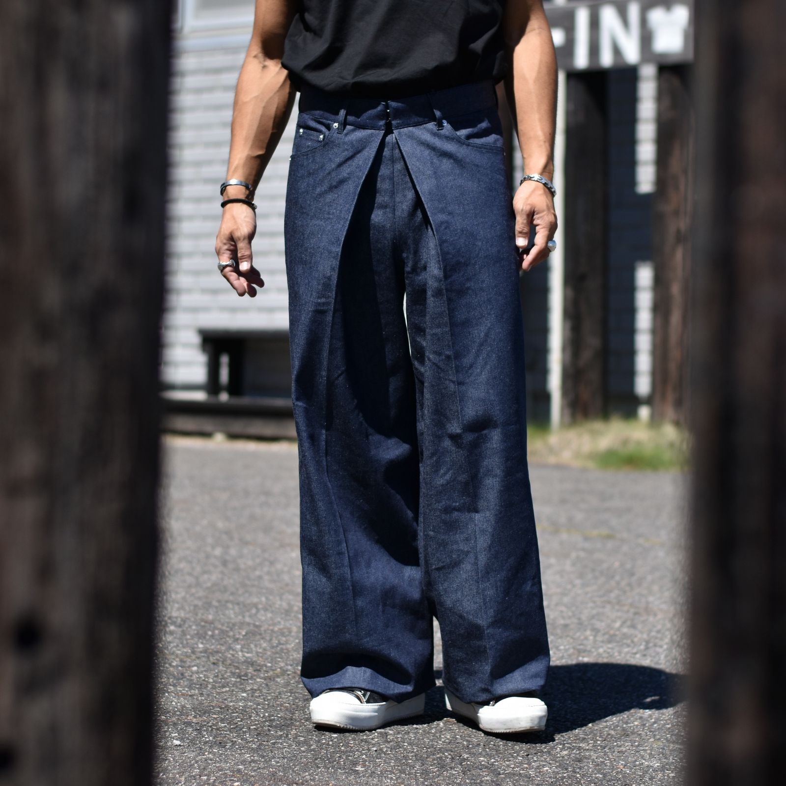 Rigid denim wide pants裾上げなどはされてますか