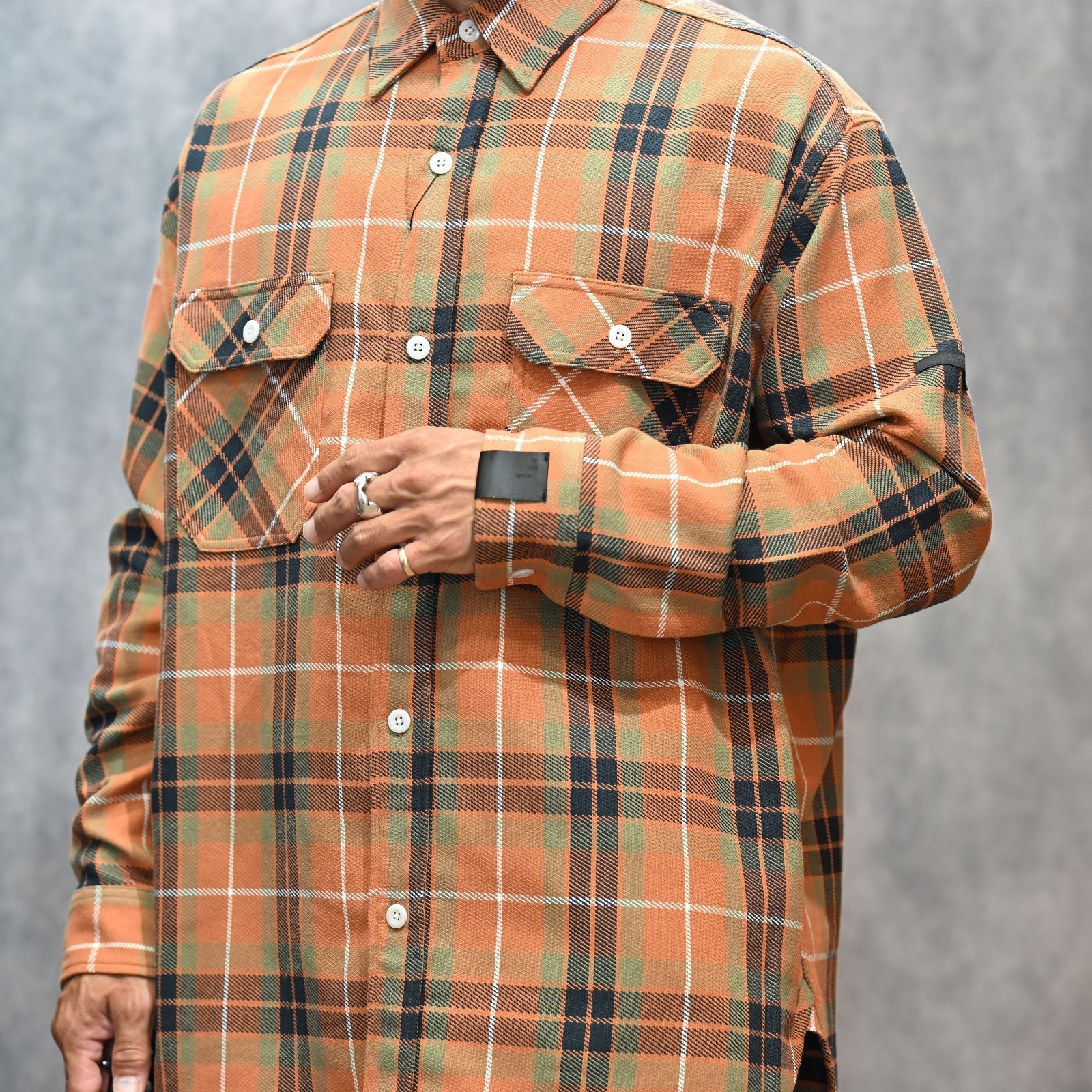 × BIG MAC SHIRT （ORG CHECK）｜× ビッグマック チェックシャツ｜2252-SH61-026