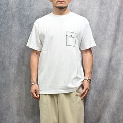 Y1935 FAKE POCKET TEE （WHITE）｜ フェイクポケット プリント Tシャツ （ホワイト） 602-261-16