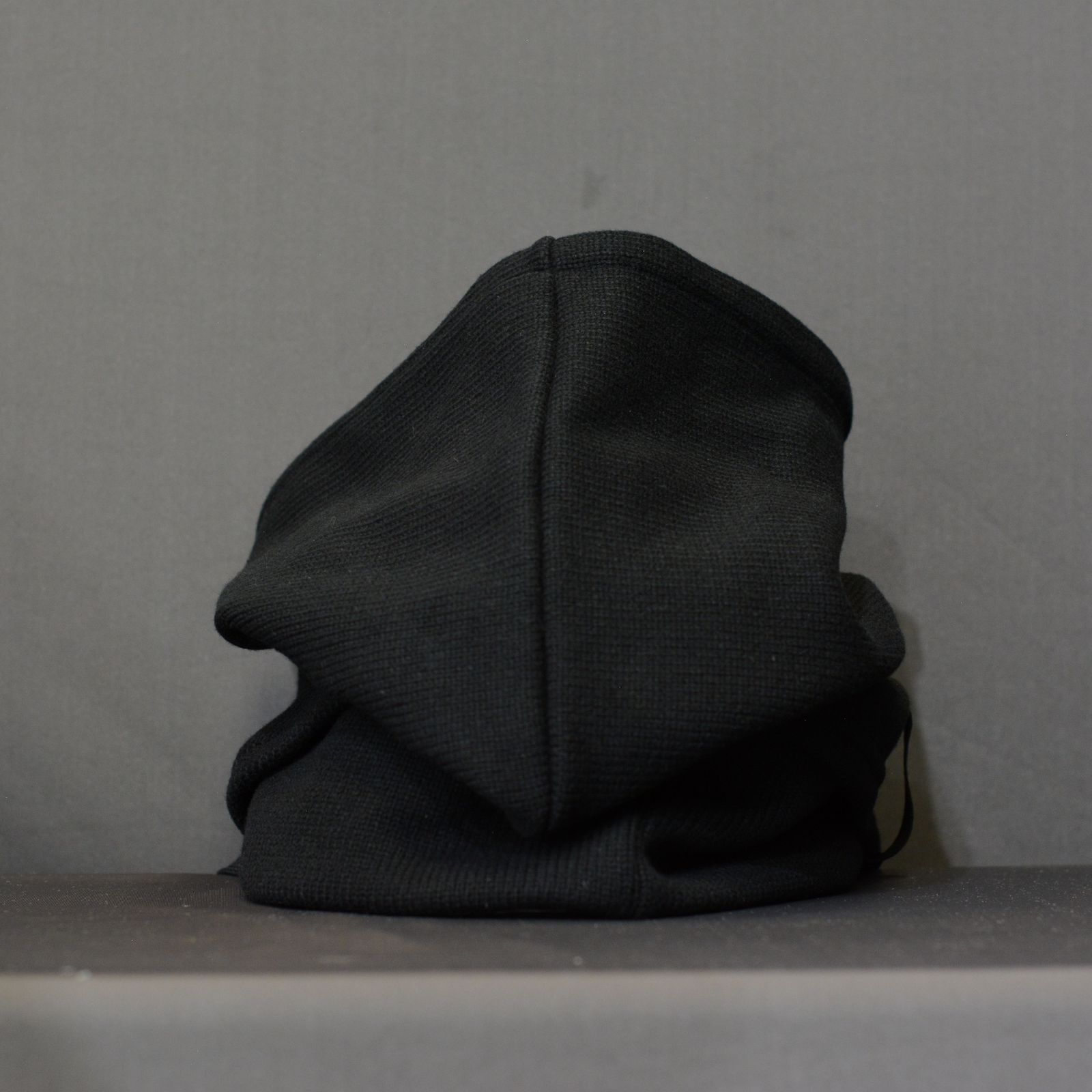 ニットスヌード フーディー （BLACK）
