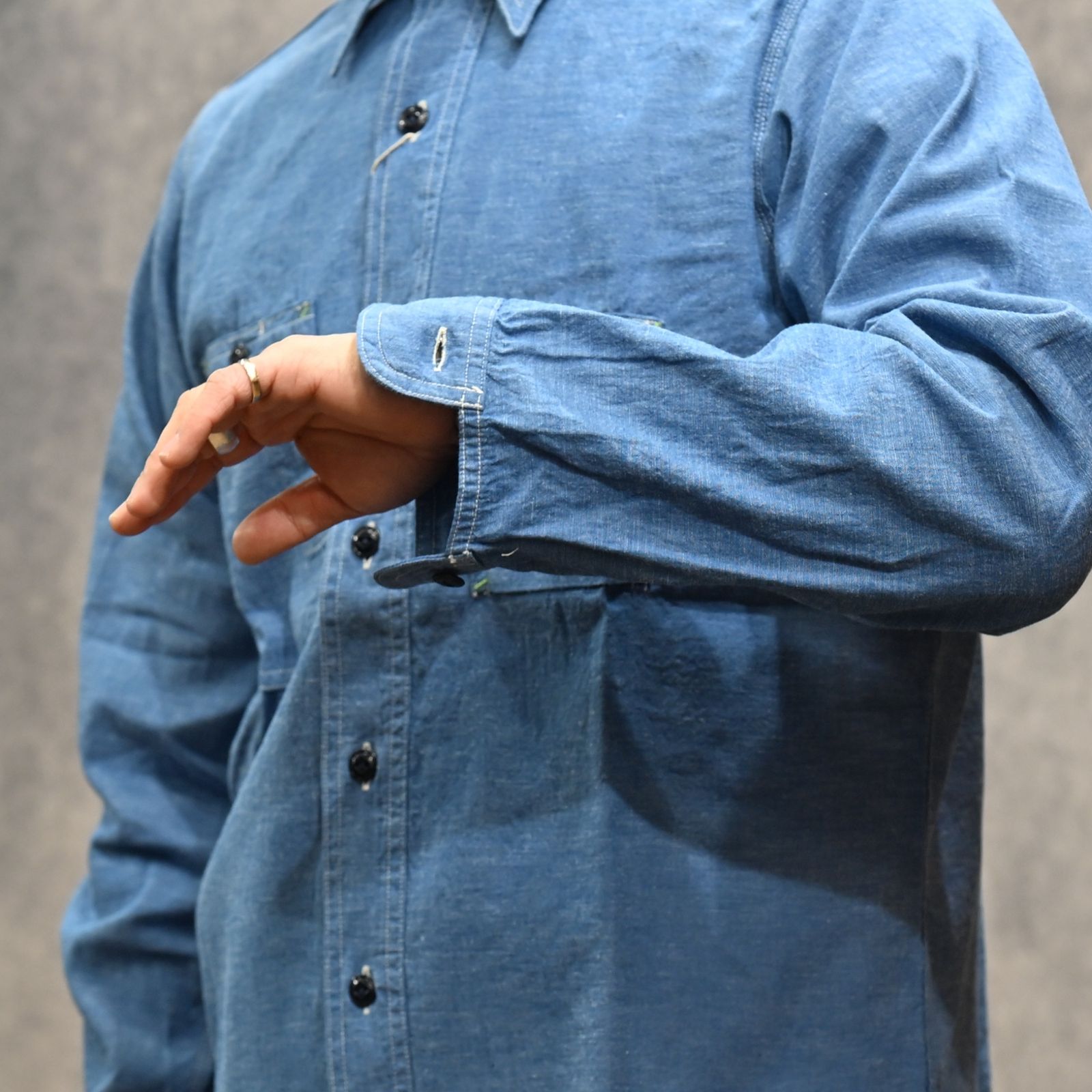 1935 ORIGINAL CHAMBRAY （BLUE GREY）｜シャンブレーシャツ （ブルーグレー）