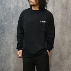 VINTAGE TYPE EMBROIDERY L/S TEE (BLACK)｜ロゴ刺繍 Tシャツ｜CL-25AW015