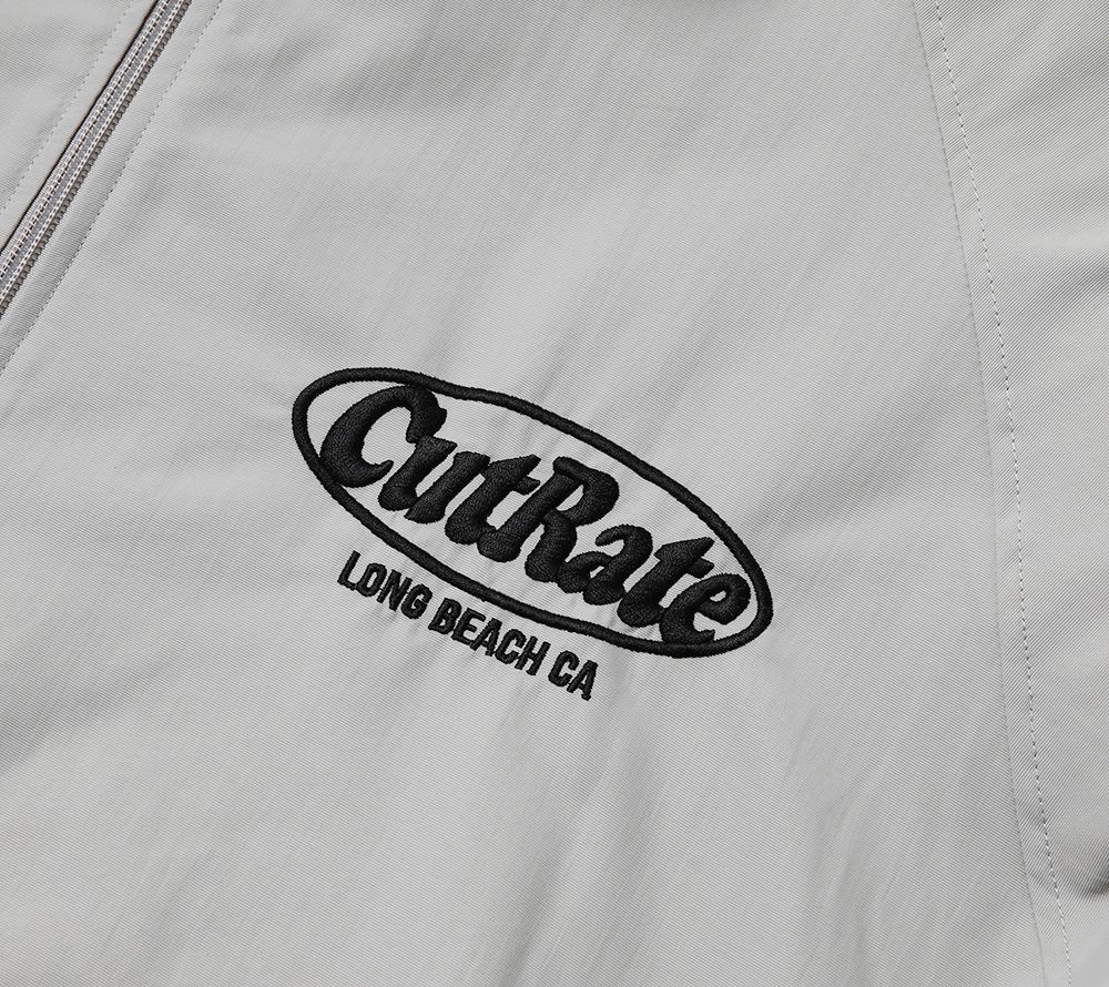CUTRATE LOGO EMBROIDERY REVERSIBLE BOA JACKET (GRAY) / リバーシブル ボアジャケット